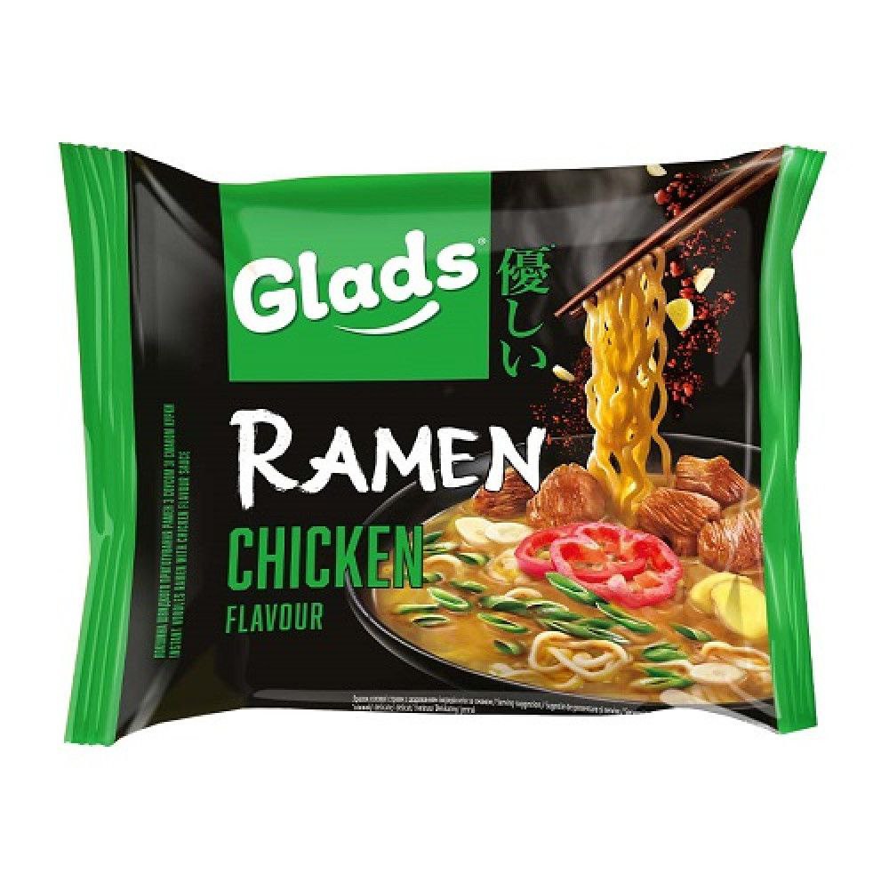 Локшина швидкого приготування Glads Ramen з куркою пачка 105 г